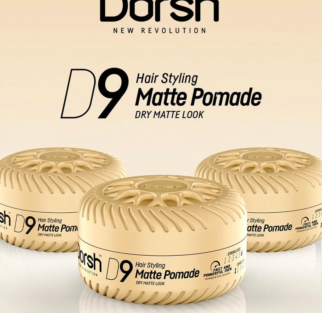 Dorsh D9 Hair Styling Matte Pomade (Dry Matte Look)